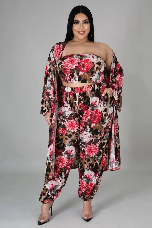 Blossomy 3PC Pant Set - Sets