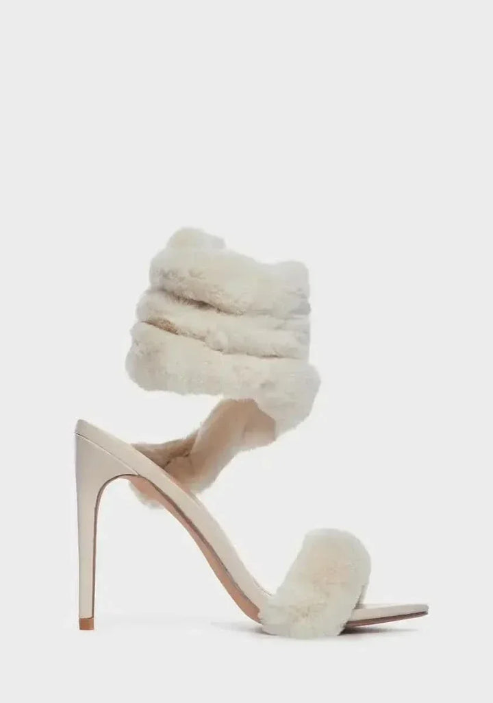 Diva Fur Heels - Footwear