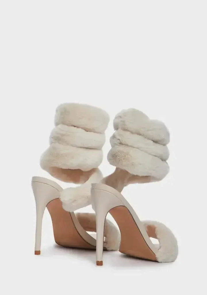 Diva Fur Heels - Footwear