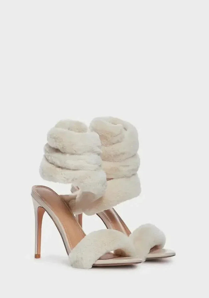 Diva Fur Heels - Footwear