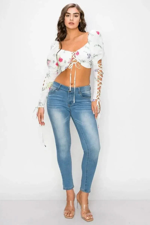Floral Top For Women - Top