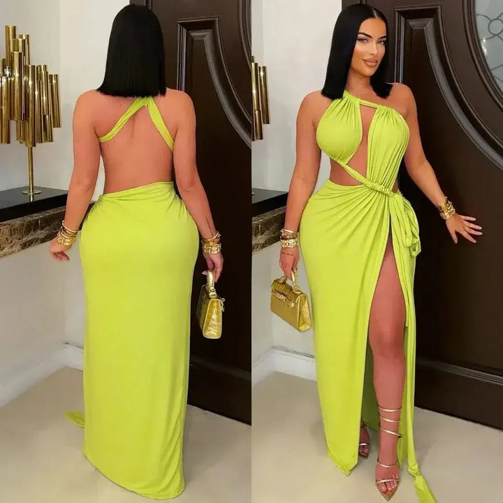 Zesty Limeade Maxi Dress – Fresh Summer Style from the Best Canadian Clothing Stores - Dresses-trendy and fashionable